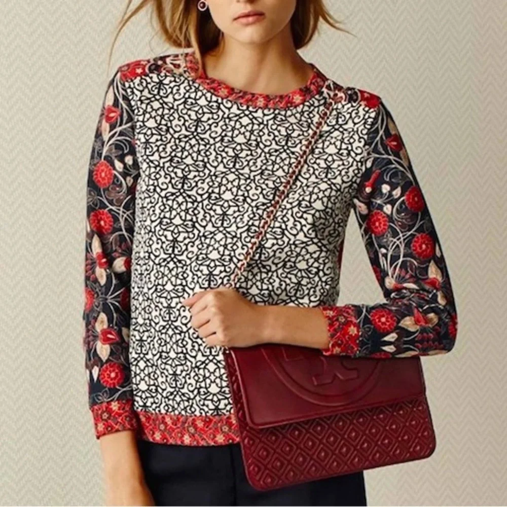 Tory Burch Ronnie Floral Sweatshirt